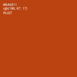 #BA4311 - Rust Color Image