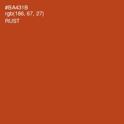 #BA431B - Rust Color Image