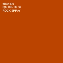 #BA4400 - Rock Spray Color Image
