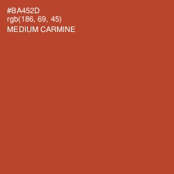 #BA452D - Medium Carmine Color Image