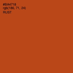 #BA4718 - Rust Color Image