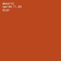 #BA471D - Rust Color Image