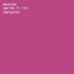 #BA4783 - Tapestry Color Image