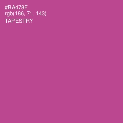 #BA478F - Tapestry Color Image