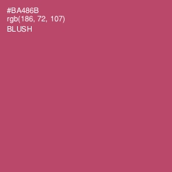 #BA486B - Blush Color Image