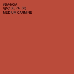 #BA4A3A - Medium Carmine Color Image