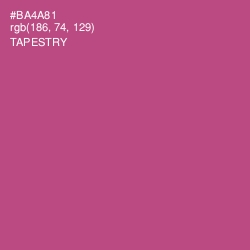 #BA4A81 - Tapestry Color Image