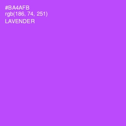 #BA4AFB - Lavender Color Image