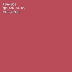 #BA4B58 - Chestnut Color Image