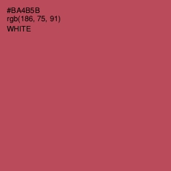 #BA4B5B - Chestnut Color Image