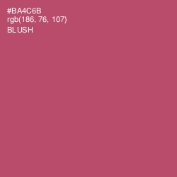 #BA4C6B - Blush Color Image