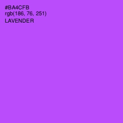 #BA4CFB - Lavender Color Image