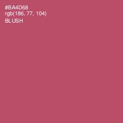 #BA4D68 - Blush Color Image