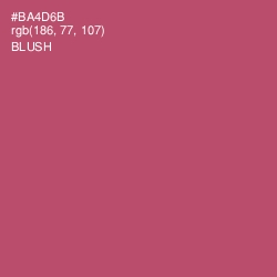 #BA4D6B - Blush Color Image
