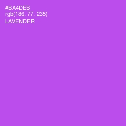 #BA4DEB - Lavender Color Image