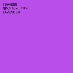 #BA4EEB - Lavender Color Image