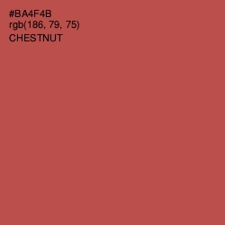 #BA4F4B - Chestnut Color Image