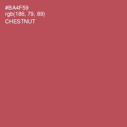 #BA4F59 - Chestnut Color Image