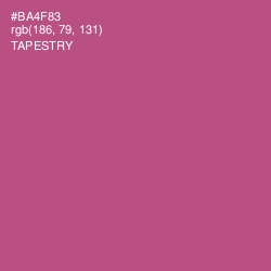 #BA4F83 - Tapestry Color Image