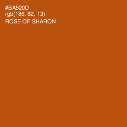 #BA520D - Rose of Sharon Color Image