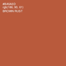 #BA5A3D - Brown Rust Color Image