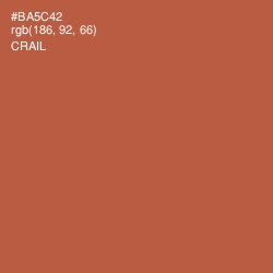 #BA5C42 - Crail Color Image