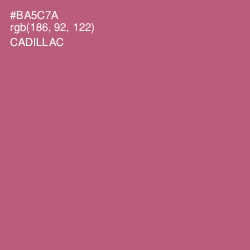 #BA5C7A - Cadillac Color Image