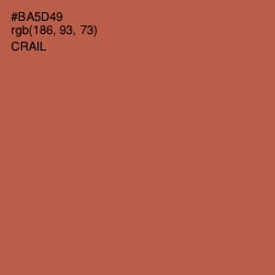 #BA5D49 - Crail Color Image