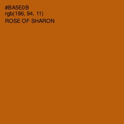 #BA5E0B - Rose of Sharon Color Image