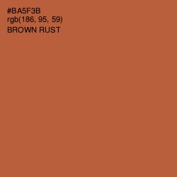 #BA5F3B - Brown Rust Color Image