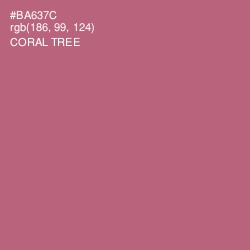 #BA637C - Coral Tree Color Image