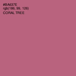 #BA637E - Coral Tree Color Image
