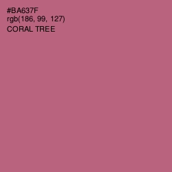 #BA637F - Coral Tree Color Image