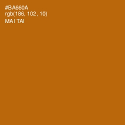 #BA660A - Mai Tai Color Image