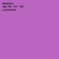 #BA66C0 - Lavender Color Image