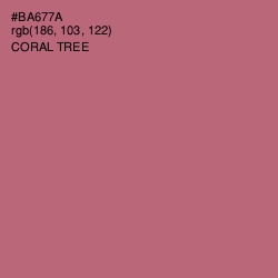 #BA677A - Coral Tree Color Image