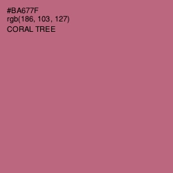 #BA677F - Coral Tree Color Image