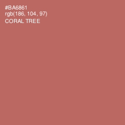 #BA6861 - Coral Tree Color Image