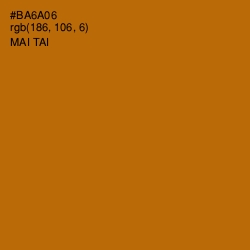 #BA6A06 - Mai Tai Color Image