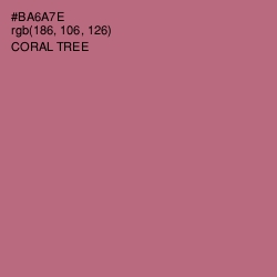 #BA6A7E - Coral Tree Color Image