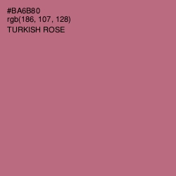 #BA6B80 - Turkish Rose Color Image