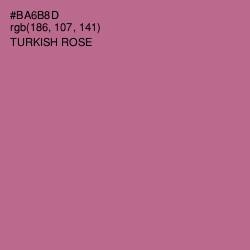 #BA6B8D - Turkish Rose Color Image