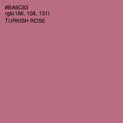 #BA6C83 - Turkish Rose Color Image