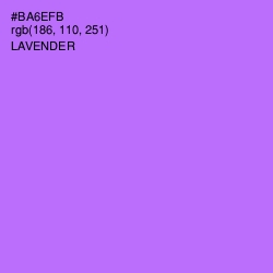 #BA6EFB - Lavender Color Image