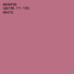 #BA6F85 - Turkish Rose Color Image