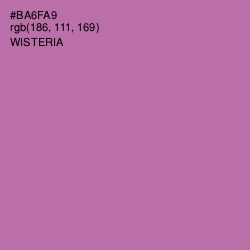 #BA6FA9 - Wisteria Color Image