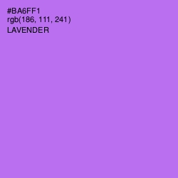 #BA6FF1 - Lavender Color Image