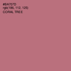 #BA707D - Coral Tree Color Image