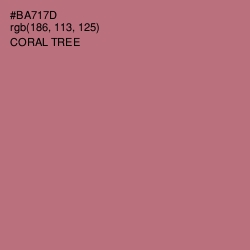 #BA717D - Coral Tree Color Image