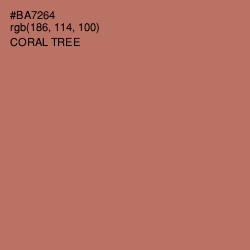 #BA7264 - Coral Tree Color Image